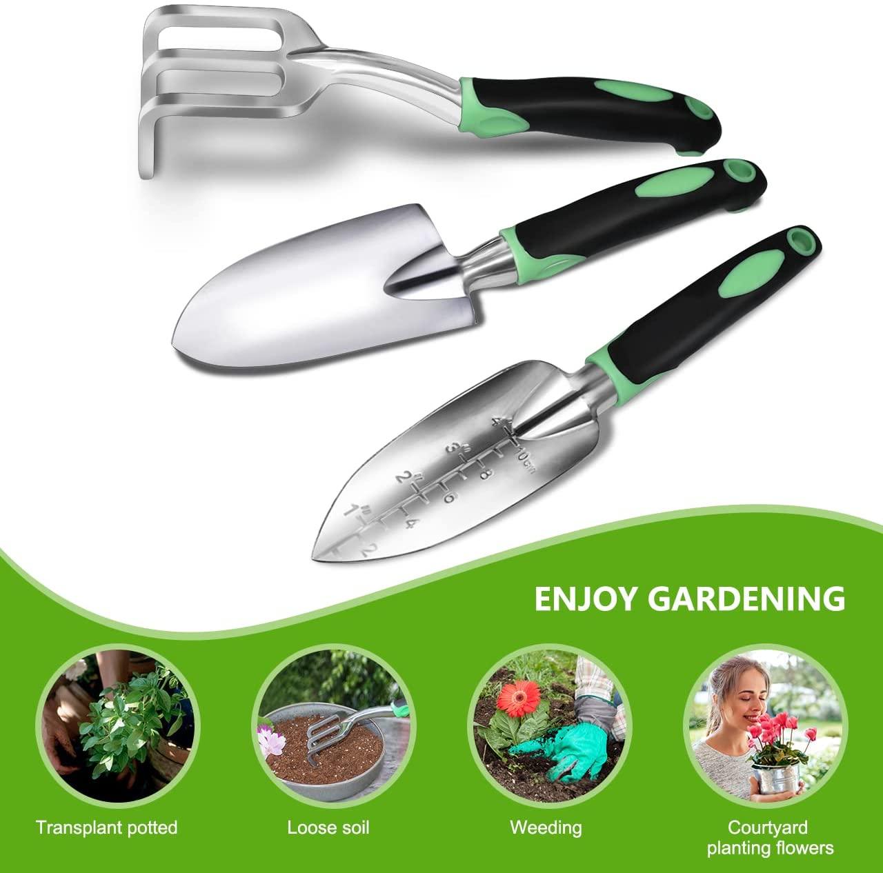 Minigarden Aluminum Heavy Duty Gardening tools kit combo set of 3 - Minigarden