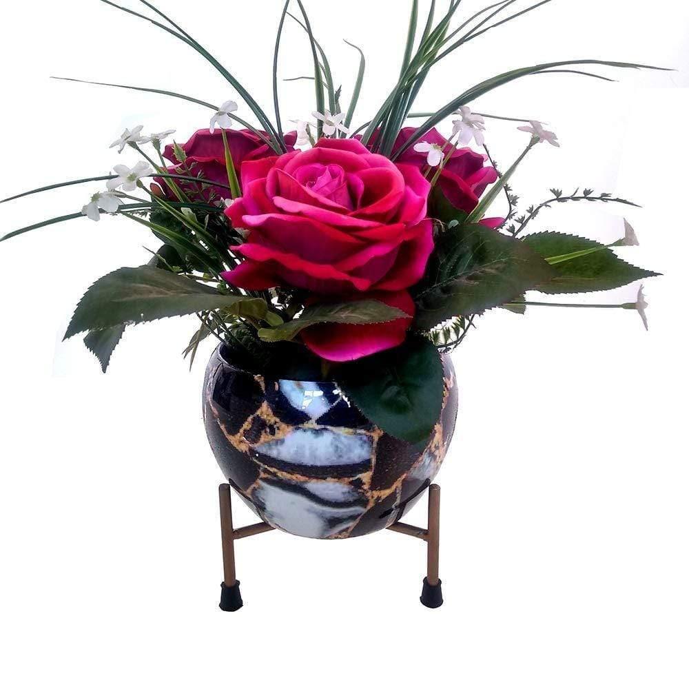Decorative Flower Pot with stand For Indoor plant and Home Decor-Minigarden-